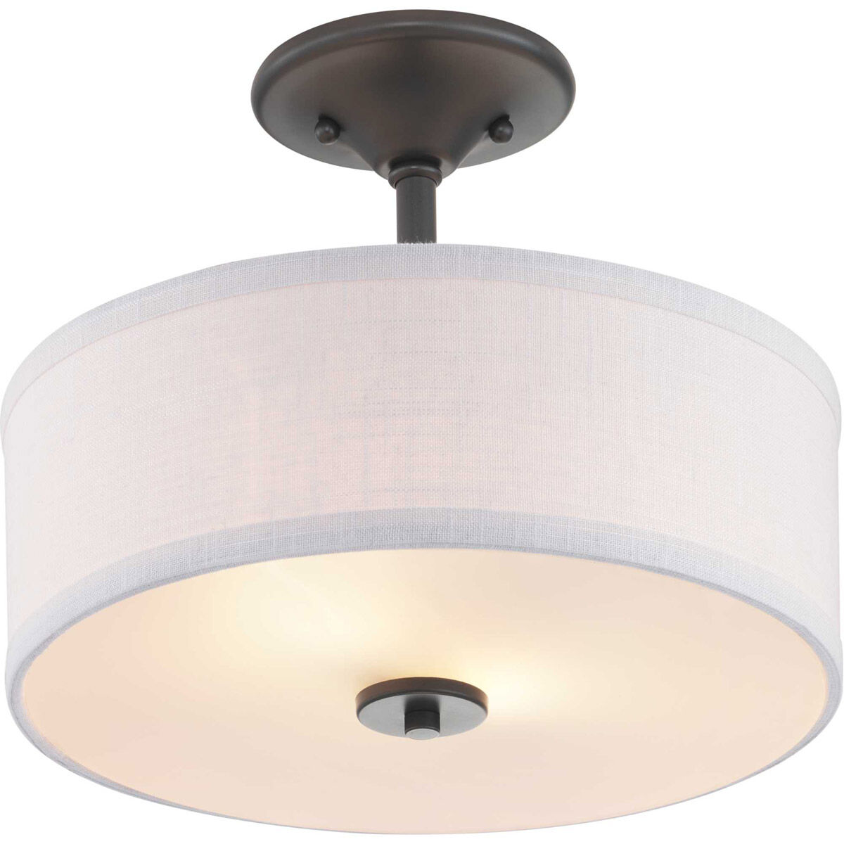 Inspire 2 Light 13 inch Graphite Semi-Flush Mount Ceiling Light
