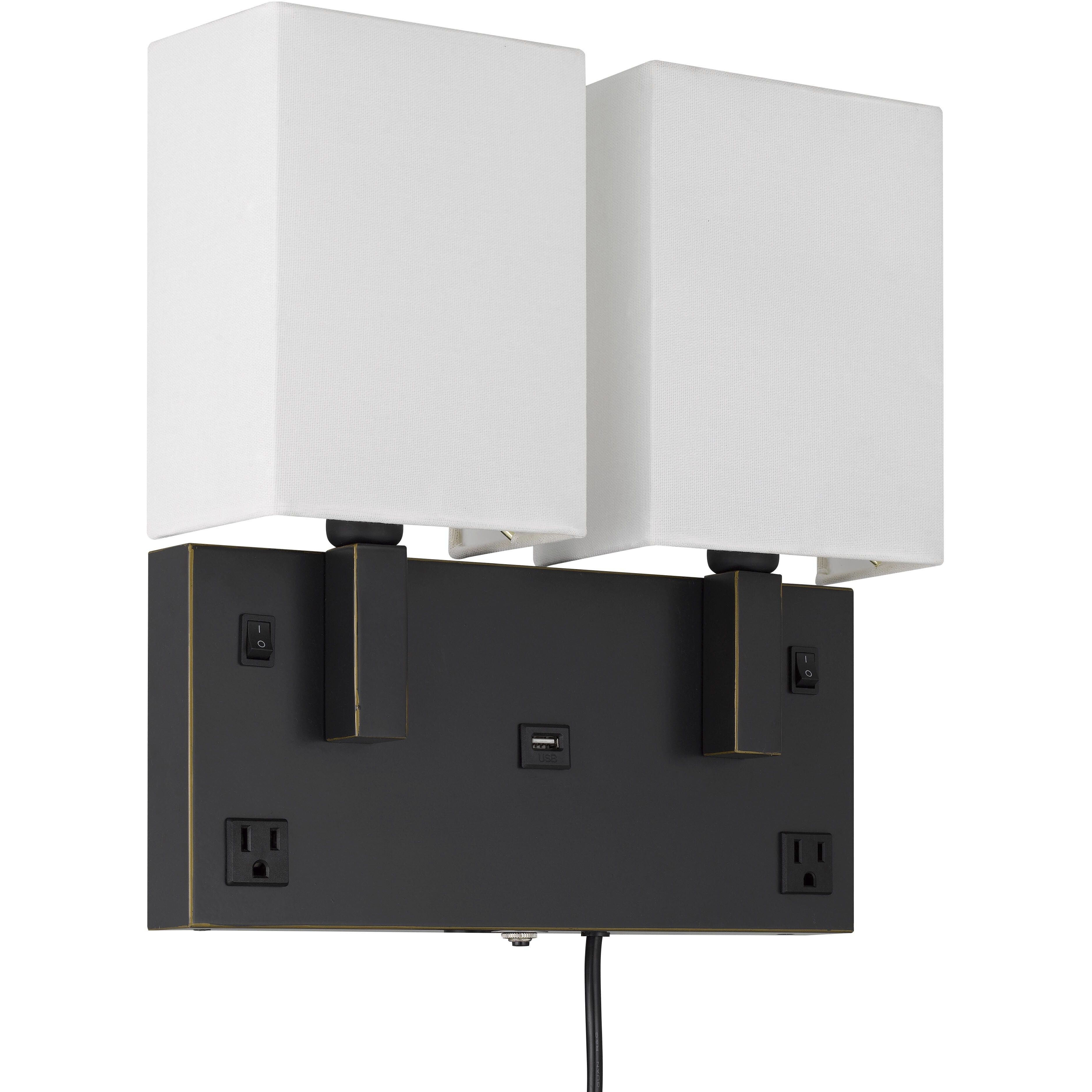 Oberlin 2 Light 13 inch Dark Bronze Wall Lamp Wall Light