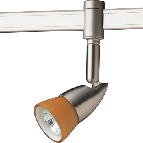 Illuma-Flex 1 Light Low Volt Brushed Nickel Flex Track Fixture Ceiling Light in Amber