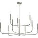 Reines 9 Light 32 inch Brushed Nickel Chandelier Ceiling Light