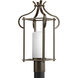 Imperial 1 Light 20 inch Antique Bronze Outdoor Post Lantern