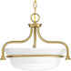 Tinsley 2 Light 16.5 inch Brushed Bronze Semi-Flush Mount Convertible Ceiling Light