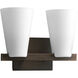 Rock-On 2 Light 12 inch Copper Bronze Bath Vanity Wall Light