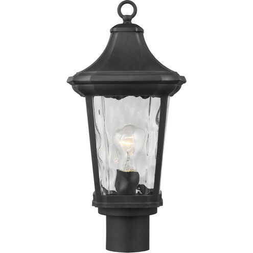 Marquette 1 Light 19 inch Textured Black Outdoor Post Lantern, with DURASHIELD