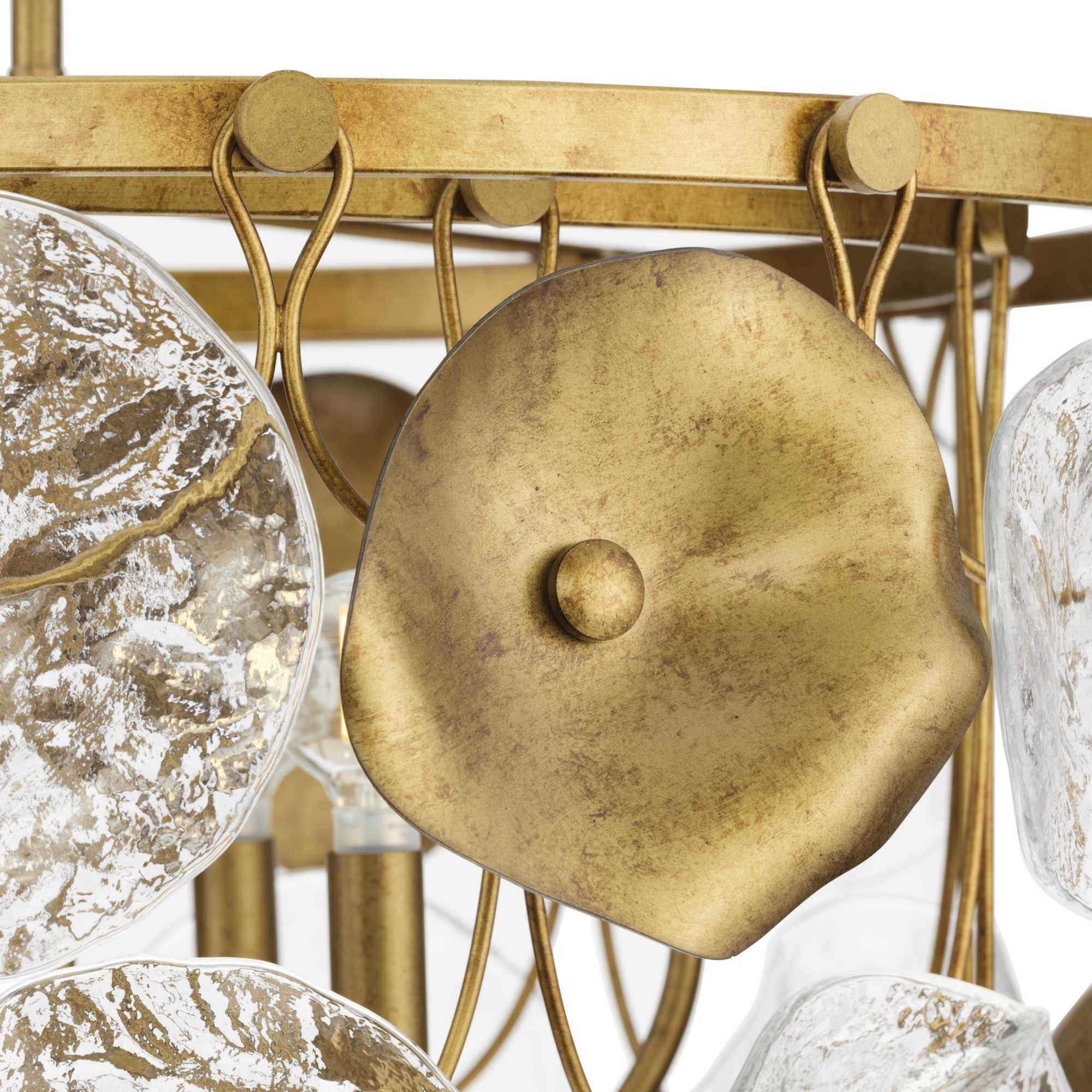 Loretta 6 Light 27 inch Gold Ombre Chandelier Ceiling Light, Design Series