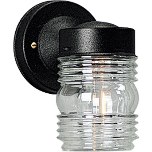 Utility Lantern 1 Light 7 inch Textured Black Outdoor Wall Lantern
