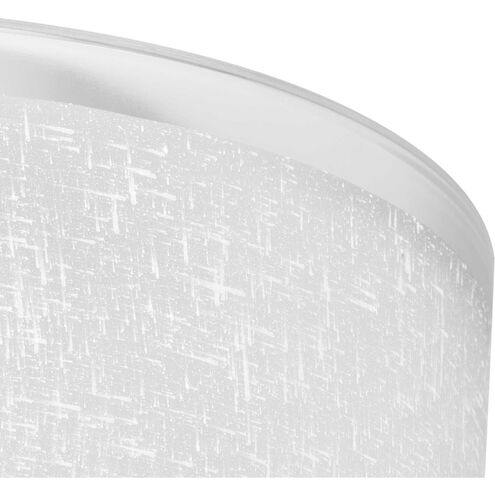 Alexa 6 Light 25 inch Brushed Nickel Chandelier Ceiling Light in Etched Linen with Clear Top