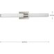Blanco LED LED 32 inch Brushed Nickel Linear Bath Wall Light, Progress LED
