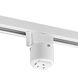 Alpha Trak Bright White Track Grounded Convenience Outlet Adapter Ceiling Light