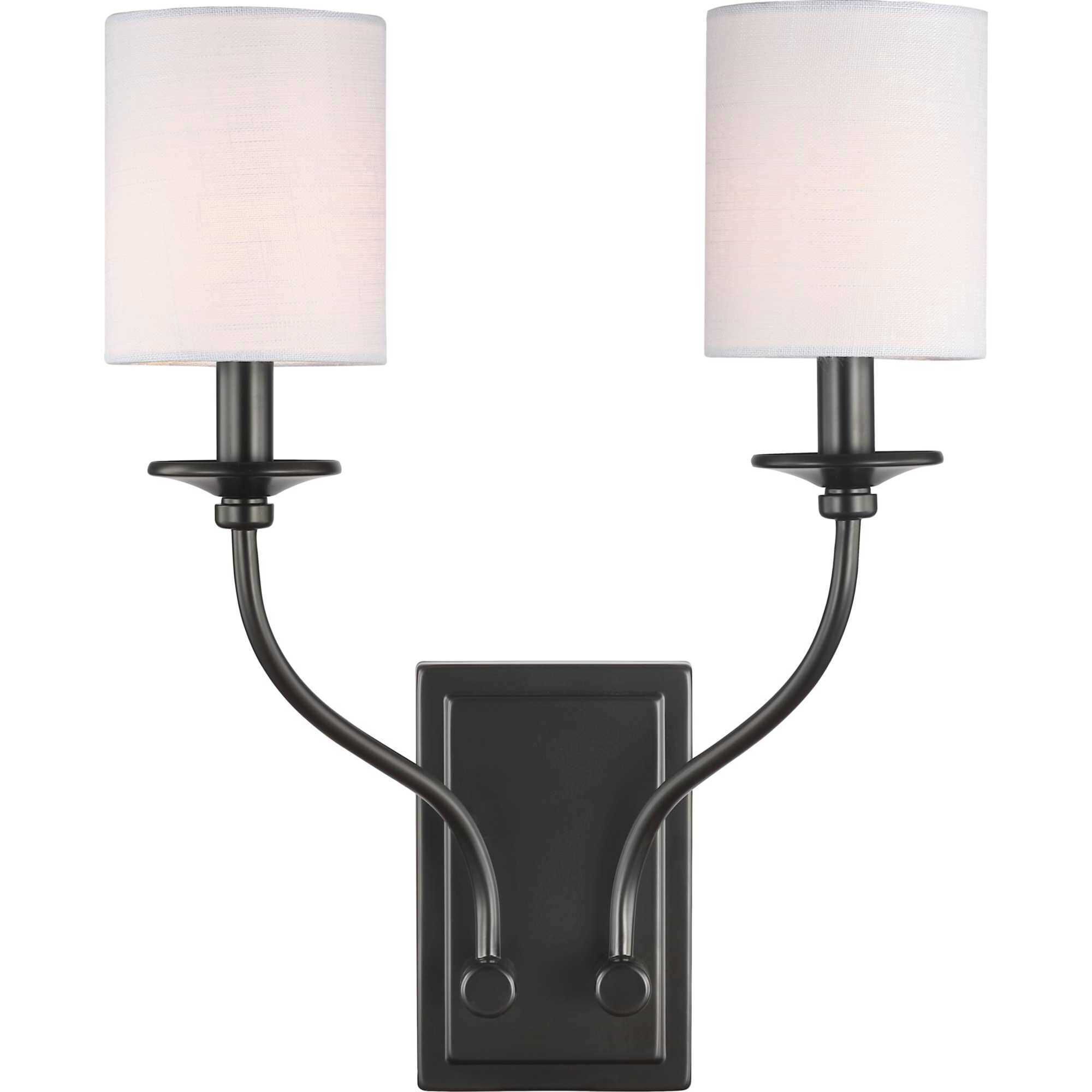 Bonita 2 Light 14 inch Matte Black Wall Sconce Wall Light, Design Series