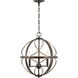 Brandywine 3 Light Antique Bronze Pendant Ceiling Light