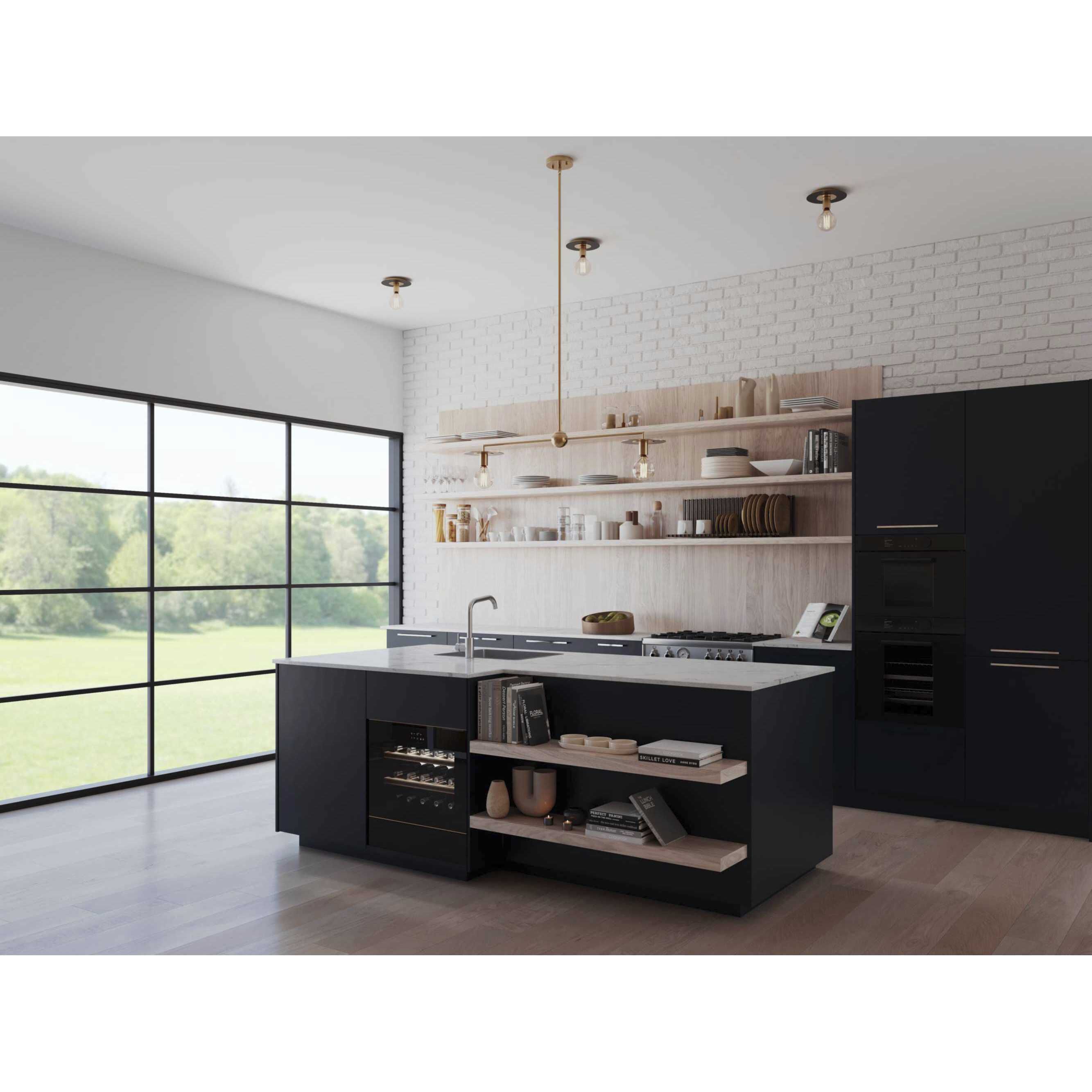 Trimble 1 Light 8 inch Brushed Bronze Flush Mount Ceiling Light, Design Series