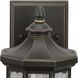 Edition 1 Light 9 inch Antique Bronze Outdoor Wall Lantern, Small