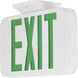 Exit Signs LED 2 inch White Emergency Exit Light Ceiling Light in Green Letters