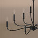 Ilia 9 Light 34.25 inch Matte Black Chandelier Ceiling Light