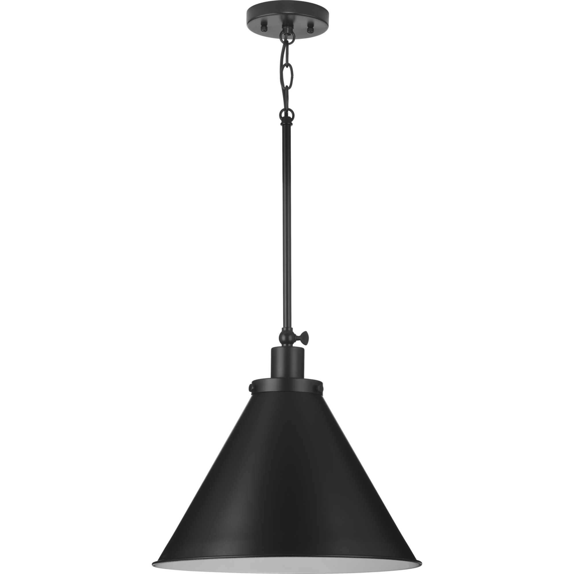 Hinton 1 Light 16 inch Matte Black Pendant Ceiling Light