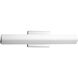 Wedge LED 23 inch Polished Chrome Bath Vanity Wall Light in Polished Nickel, Etched Opal Glass