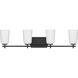 Adley 4 Light 32 inch Matte Black Bath Vanity Light Wall Light