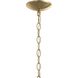 Ilia 6 Light 34 inch Brushed Gold Chandelier Ceiling Light