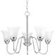 Classic 5 Light 23 inch Polished Chrome Chandelier Ceiling Light