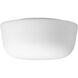 White Glass 1 Light 10 inch Black Close-to-Ceiling Ceiling Light