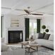 Gaze 60 inch Polished Chrome with Whitewashed Grey/Cherry Blades Ceiling Fan, Progress LED