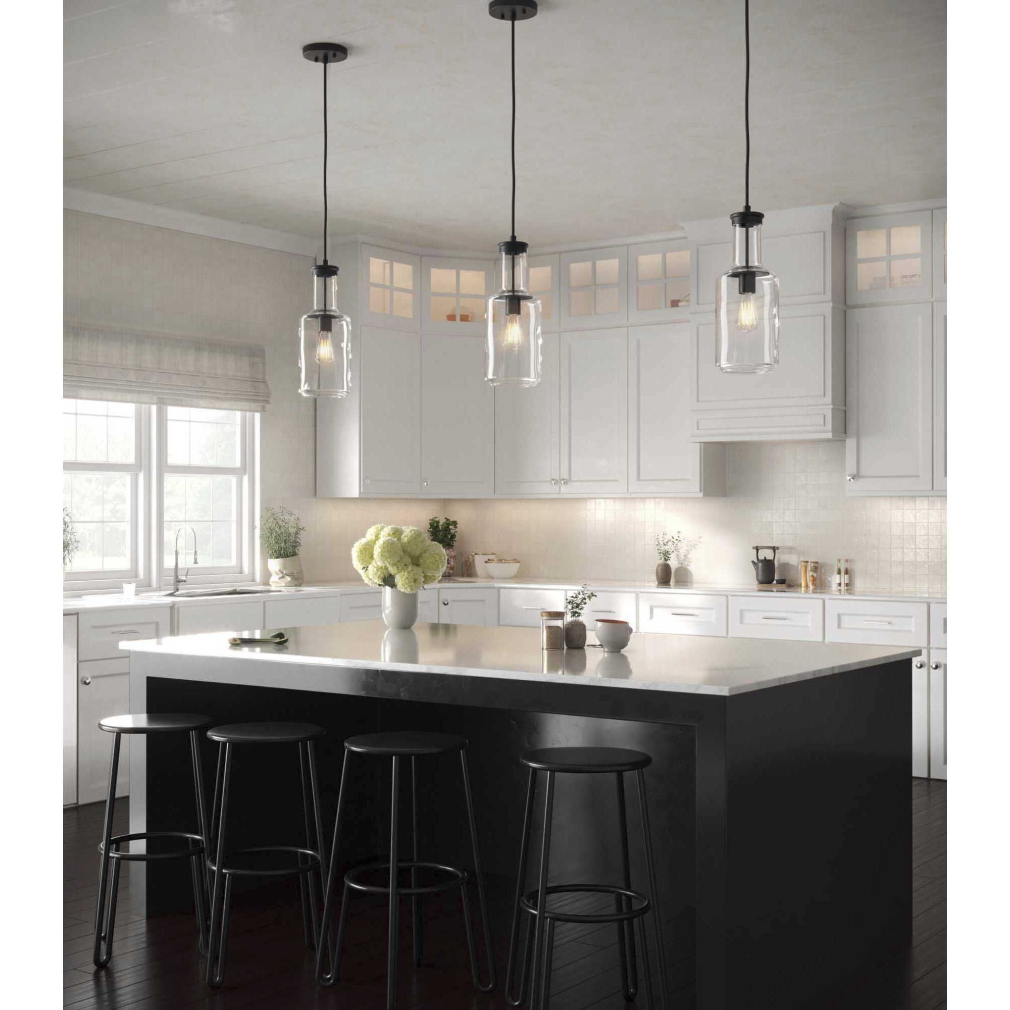 Latrobe 1 Light Matte Black Pendant Ceiling Light