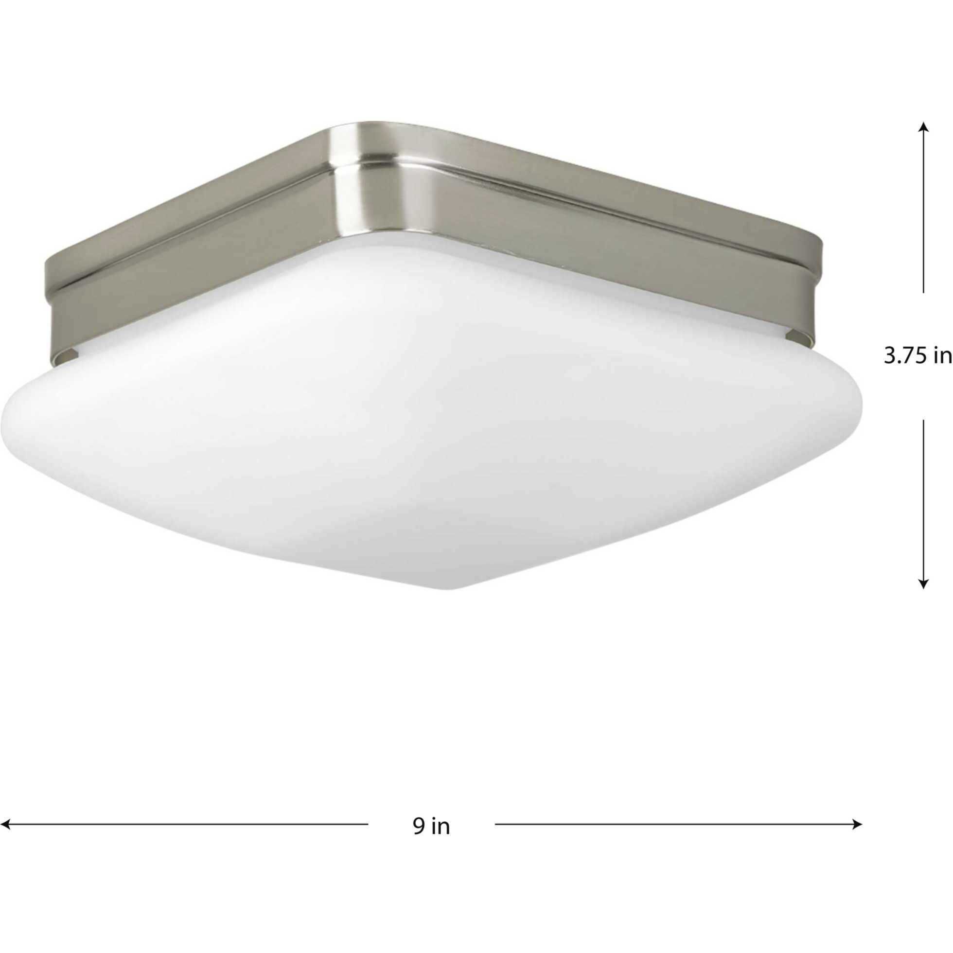 Appeal 2 Light 9 inch Brushed Nickel Flush Mount Ceiling Light