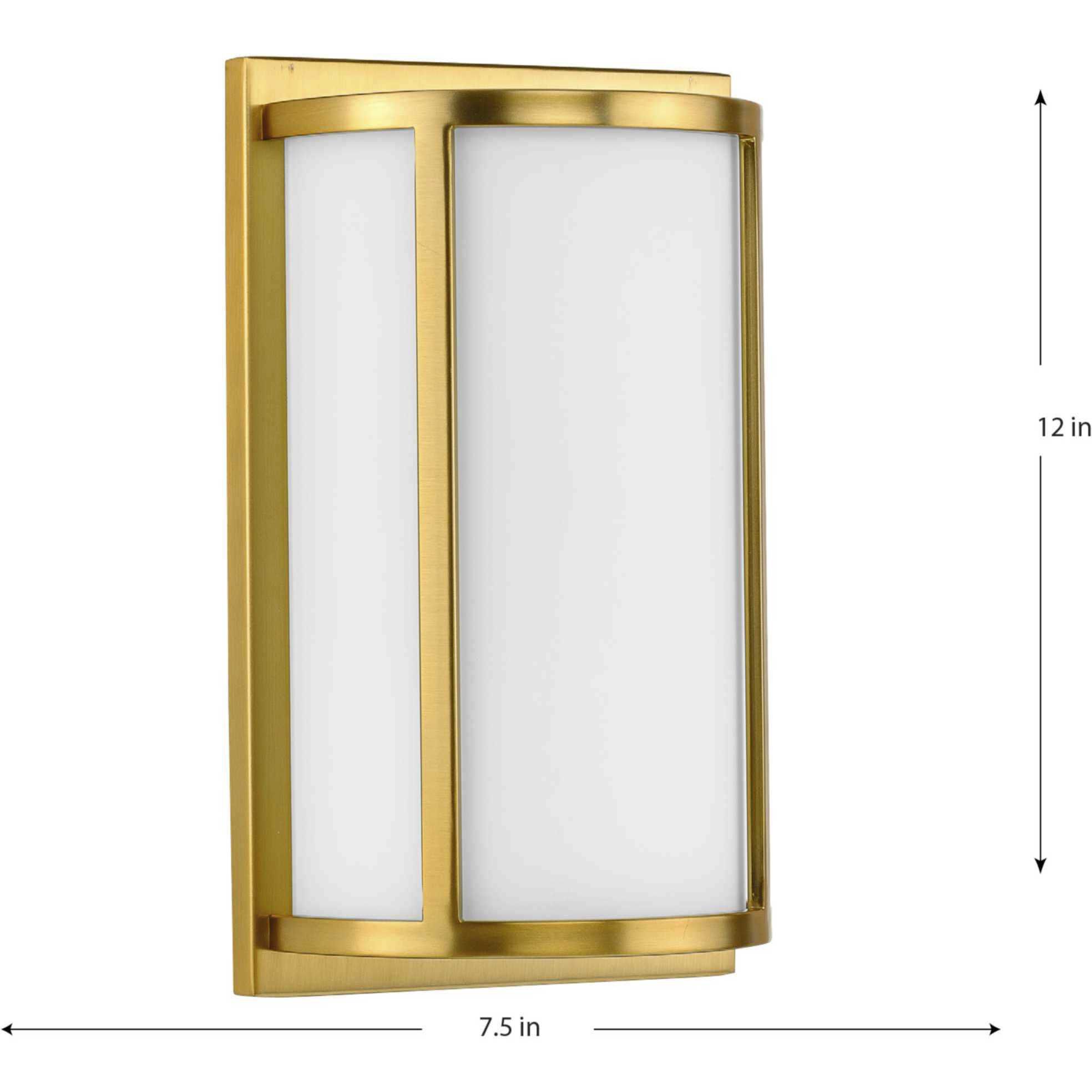 Parkhurst 2 Light 7.5 inch Brushed Bronze ADA Wall Sconce Wall Light