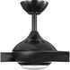 Conte 52 inch Matte Black Outdoor Ceiling Fan