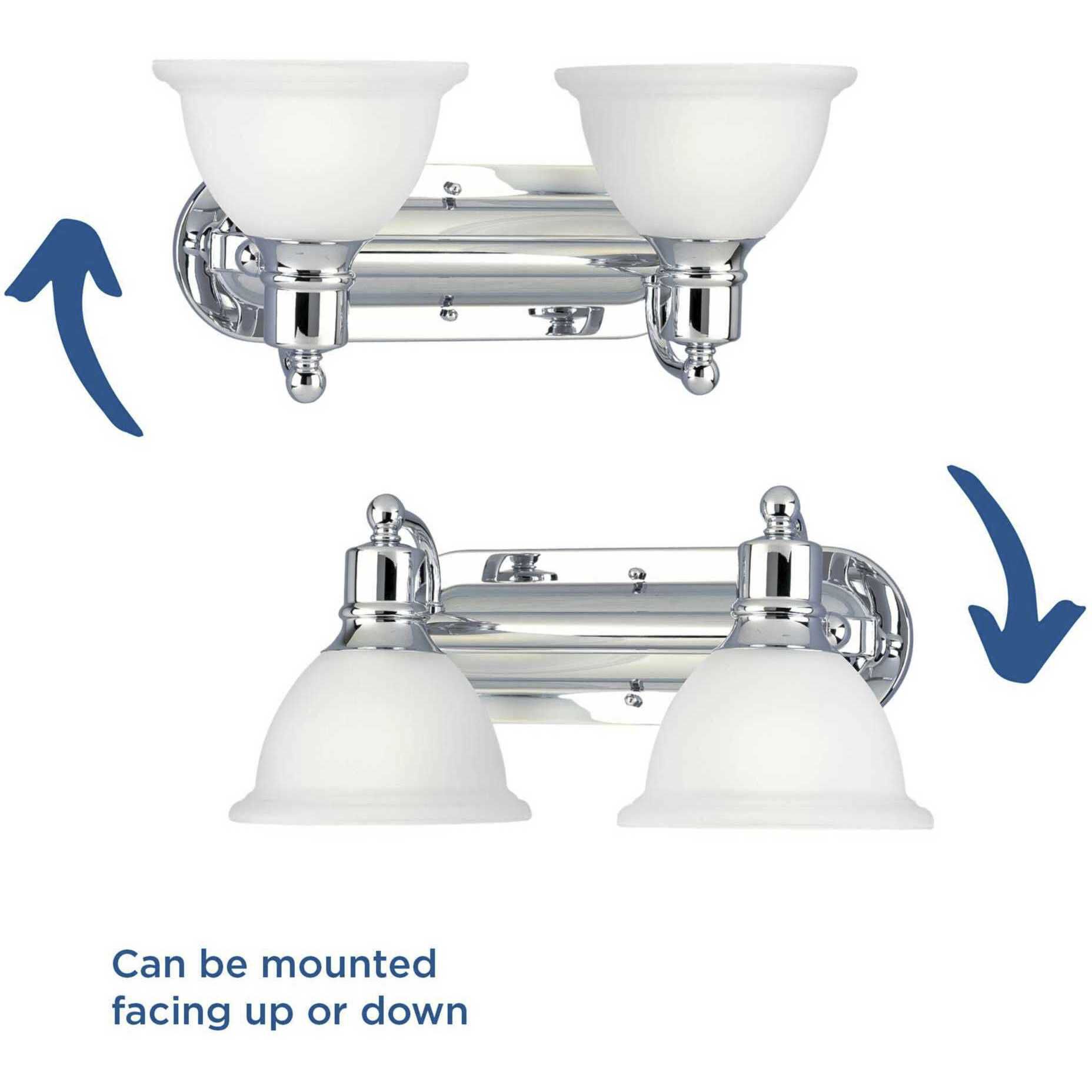 Madison 2 Light 17.5 inch Polished Chrome Bath Vanity Wall Light