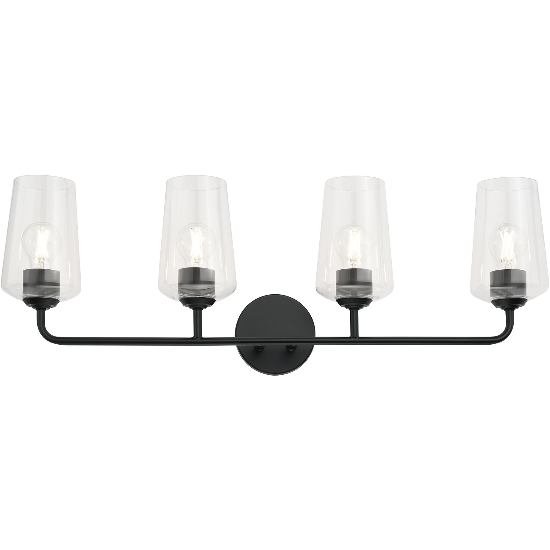 Celino 4 Light 32.5 inch Black Vanity Light Wall Light