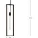 Boundary 1 Light 6 inch Matte Black Pendant Ceiling Light, Design Series