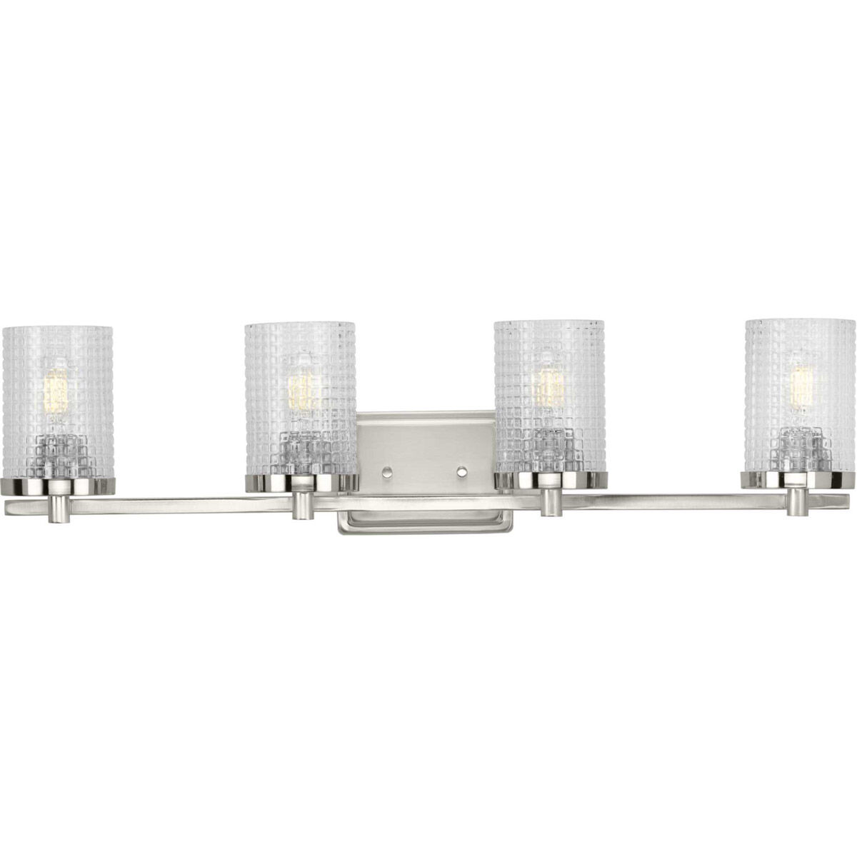 Fawcett 4 Light 31.13 inch Brushed Nickel Bath Vanity Wall Light