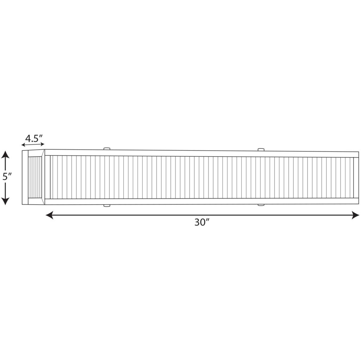 Dwyer 4 Light 30 inch Stainless Steel Bath Vanity Wall Light