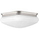 Led Square LED 9.5 inch Brushed Nickel Flush Mount Ceiling Light