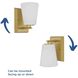 Vertex 1 Light 4.75 inch Brushed Gold Bath Light Wall Light