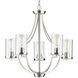 Lassiter 5 Light 26 inch Brushed Nickel Chandelier Ceiling Light