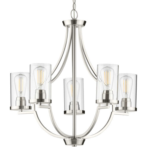 Lassiter 5 Light 26 inch Brushed Nickel Chandelier Ceiling Light