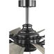 Springer II 60 inch Matte Black with Distressed Charcoal (Painted) Blades Ceiling Fan