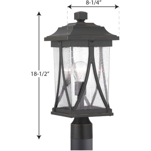 Abbott 1 Light 19 inch Antique Bronze Outdoor Post Lantern
