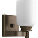 Orbitz 1 Light 5.5 inch Antique Bronze Bath Vanity Wall Light