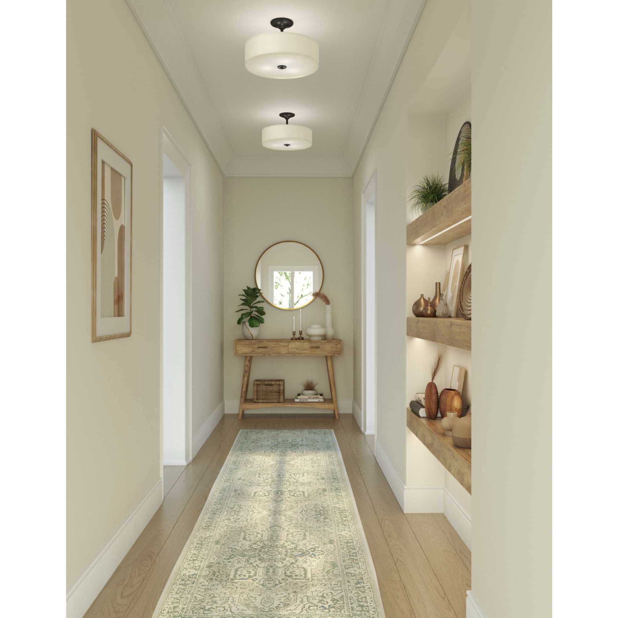 Progress lighting mini flush mount top