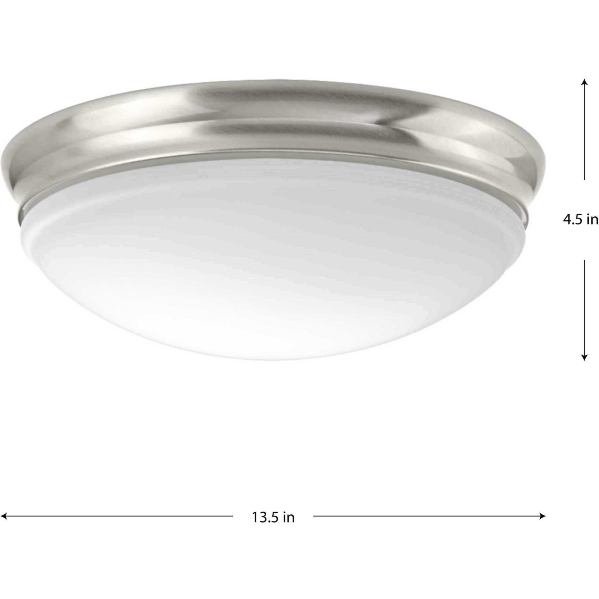 LED Flush Mount LED 13.5 inch Brushed Nickel Flush Mount Ceiling Light, Progress LED