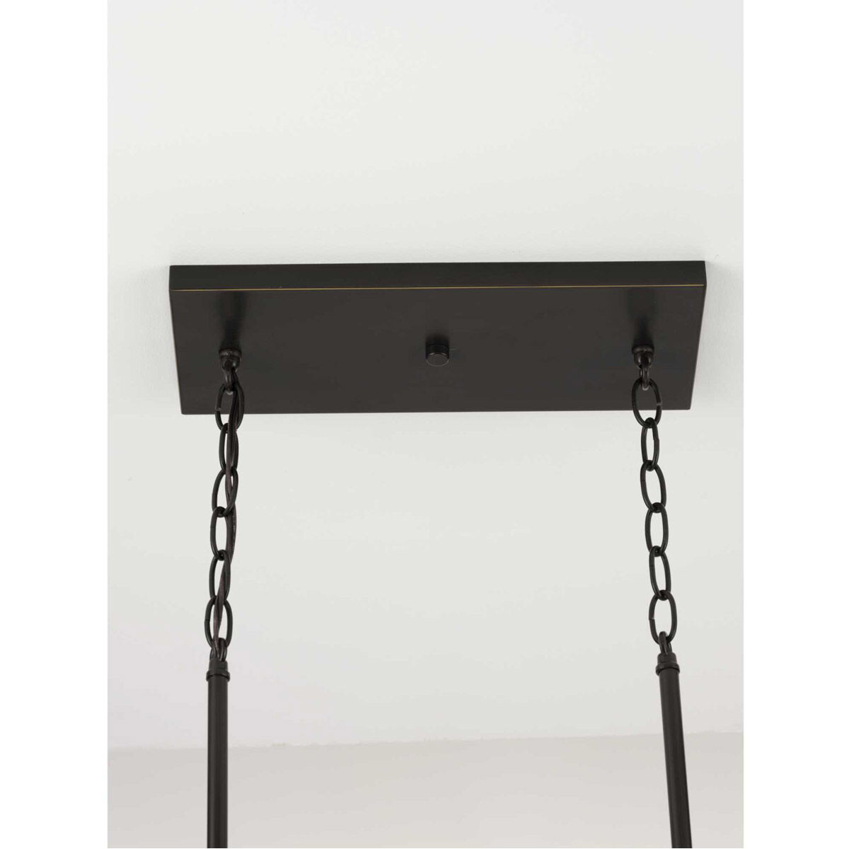 Mast 4 Light 38 inch Antique Bronze Linear Chandelier Ceiling Light