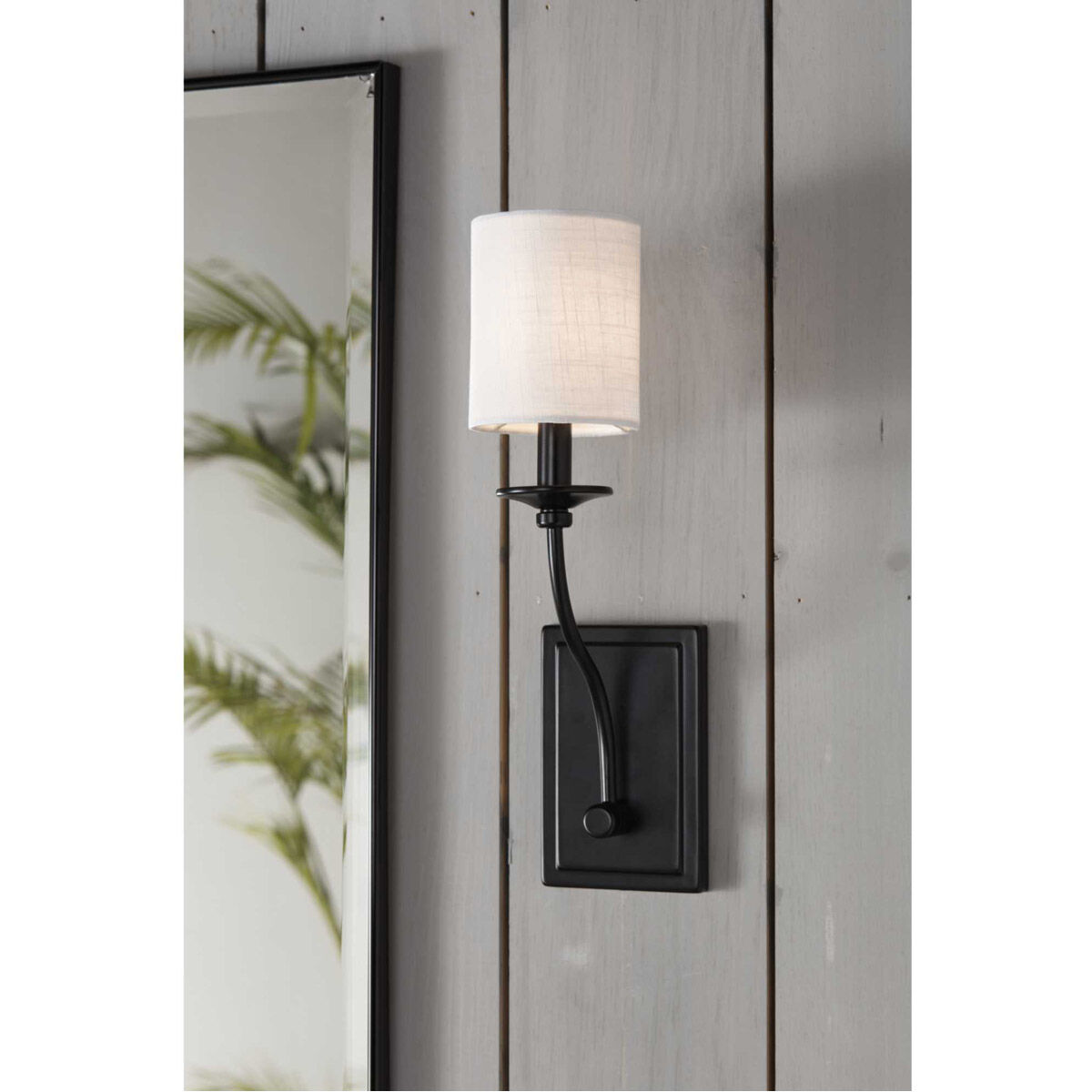 Bonita 1 Light 5 inch Matte Black Wall Sconce Wall Light, Design Series