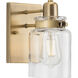 Calhoun 1 Light 7 inch Vintage Brass Bath Vanity Wall Light