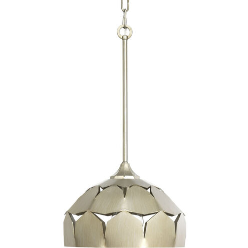 Point Dume™ Yerba 1 Light 12 inch Silver Ridge Pendant Ceiling Light, Jeffrey Alan Marks, Design Series