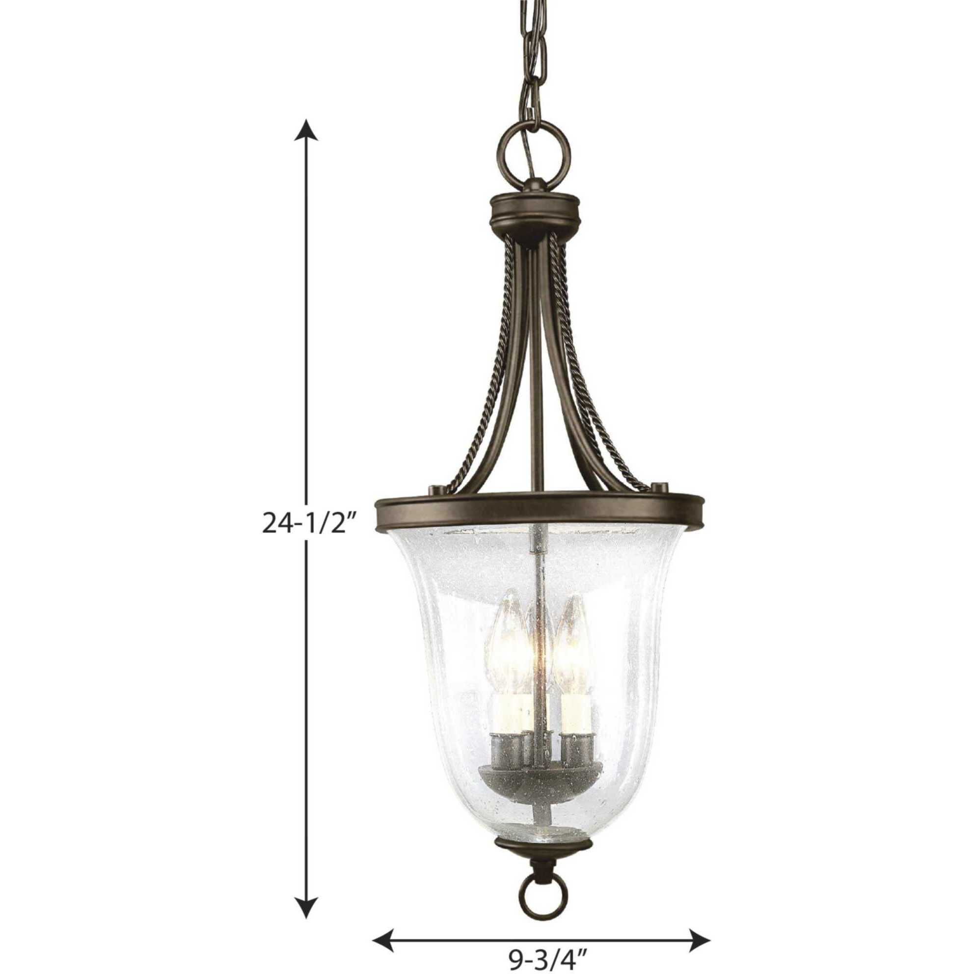 Seeded glass foyer light new arrivals