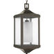 Devereux 1 Light 9.5 inch Antique Bronze Outdoor Hanging Lantern, Design Series